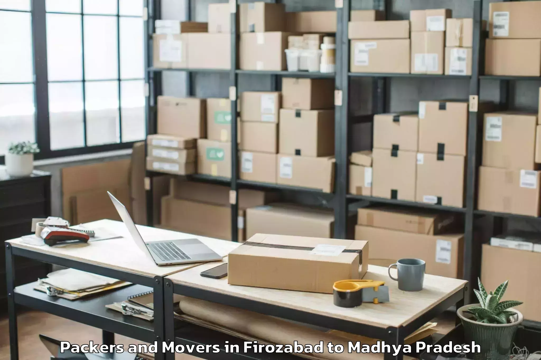 Expert Firozabad to Prithvipur Packers And Movers